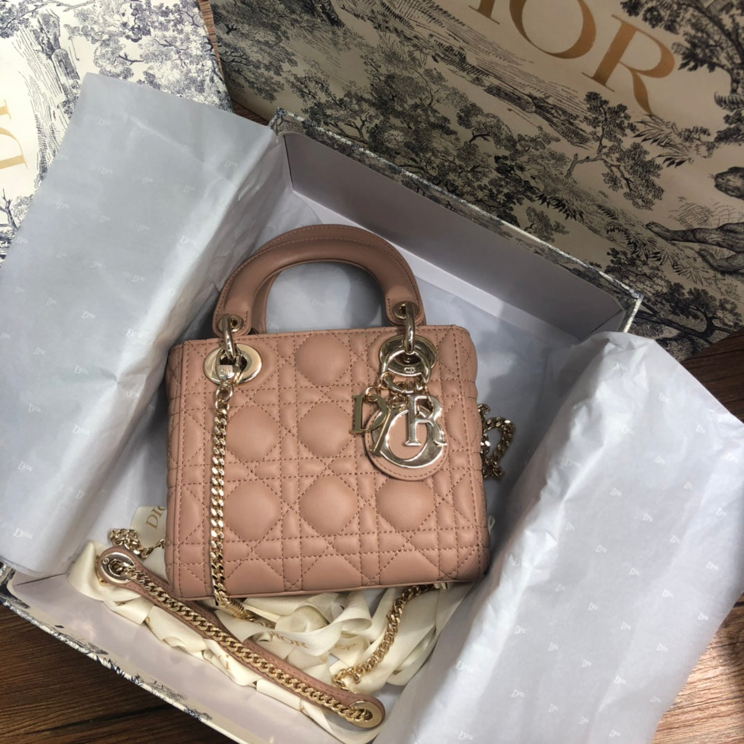 MINI LADY 17 MY ABC BEIGE LAMBSKIN Amelia