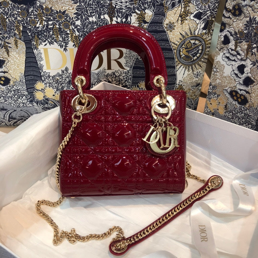 MINI LADY 17 MY ABC RED CALFSKIN Amelia