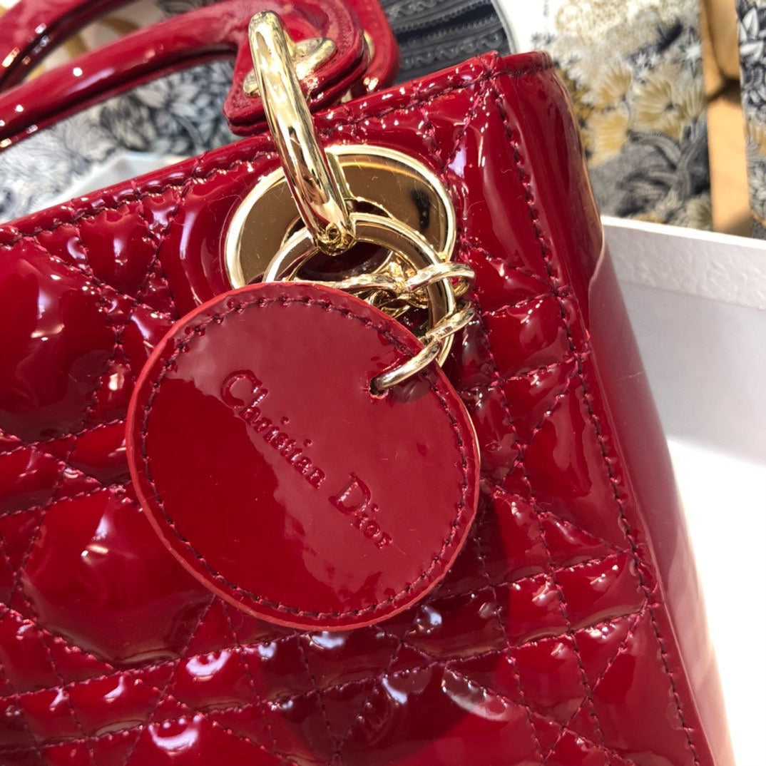 MINI LADY 17 MY ABC RED CALFSKIN Amelia