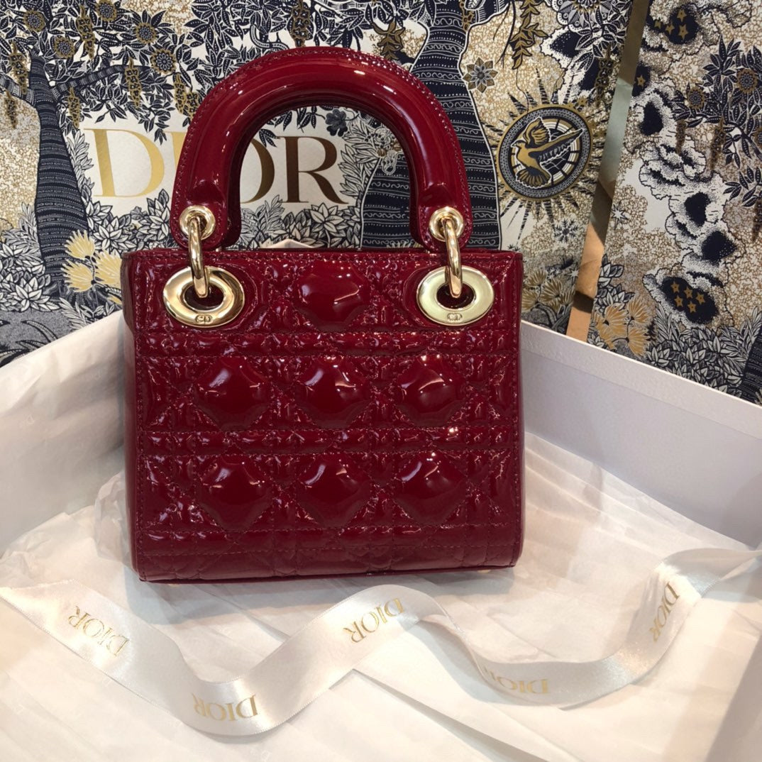 MINI LADY 17 MY ABC RED CALFSKIN Amelia