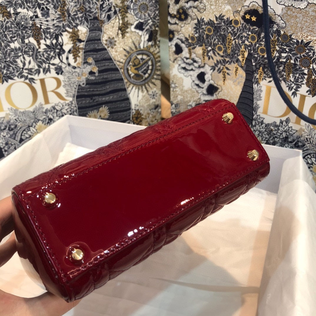 MINI LADY 17 MY ABC RED CALFSKIN Amelia