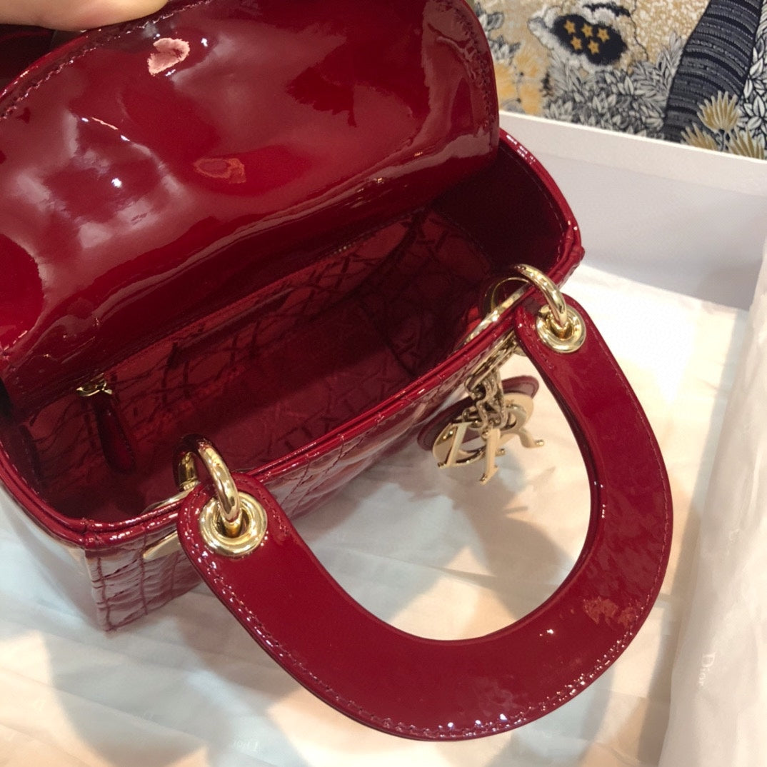 MINI LADY 17 MY ABC RED CALFSKIN Amelia