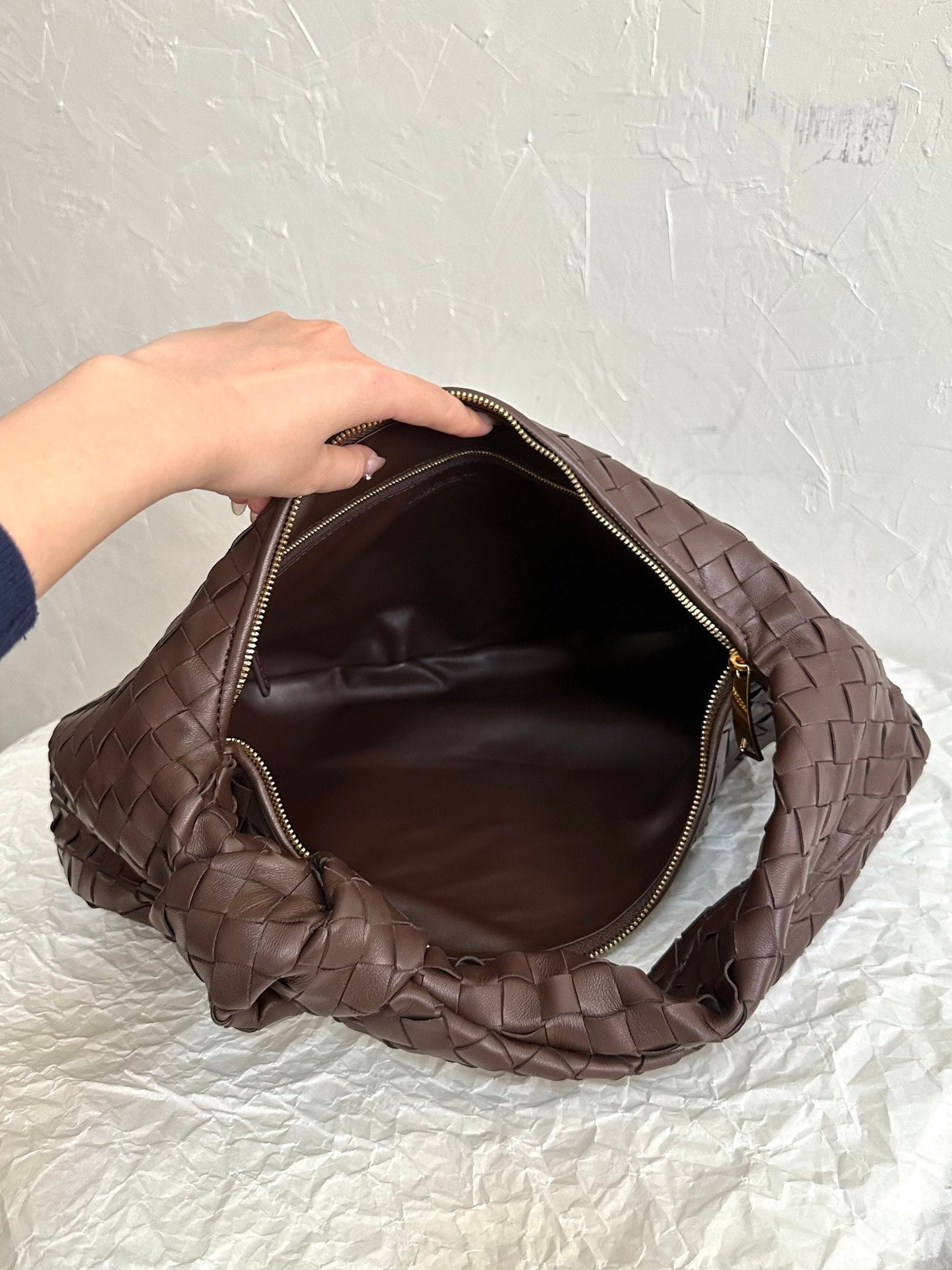 Amelia SMALL JODIE 48CM CHOCOLATE SUEDE LEATHER Amelia
