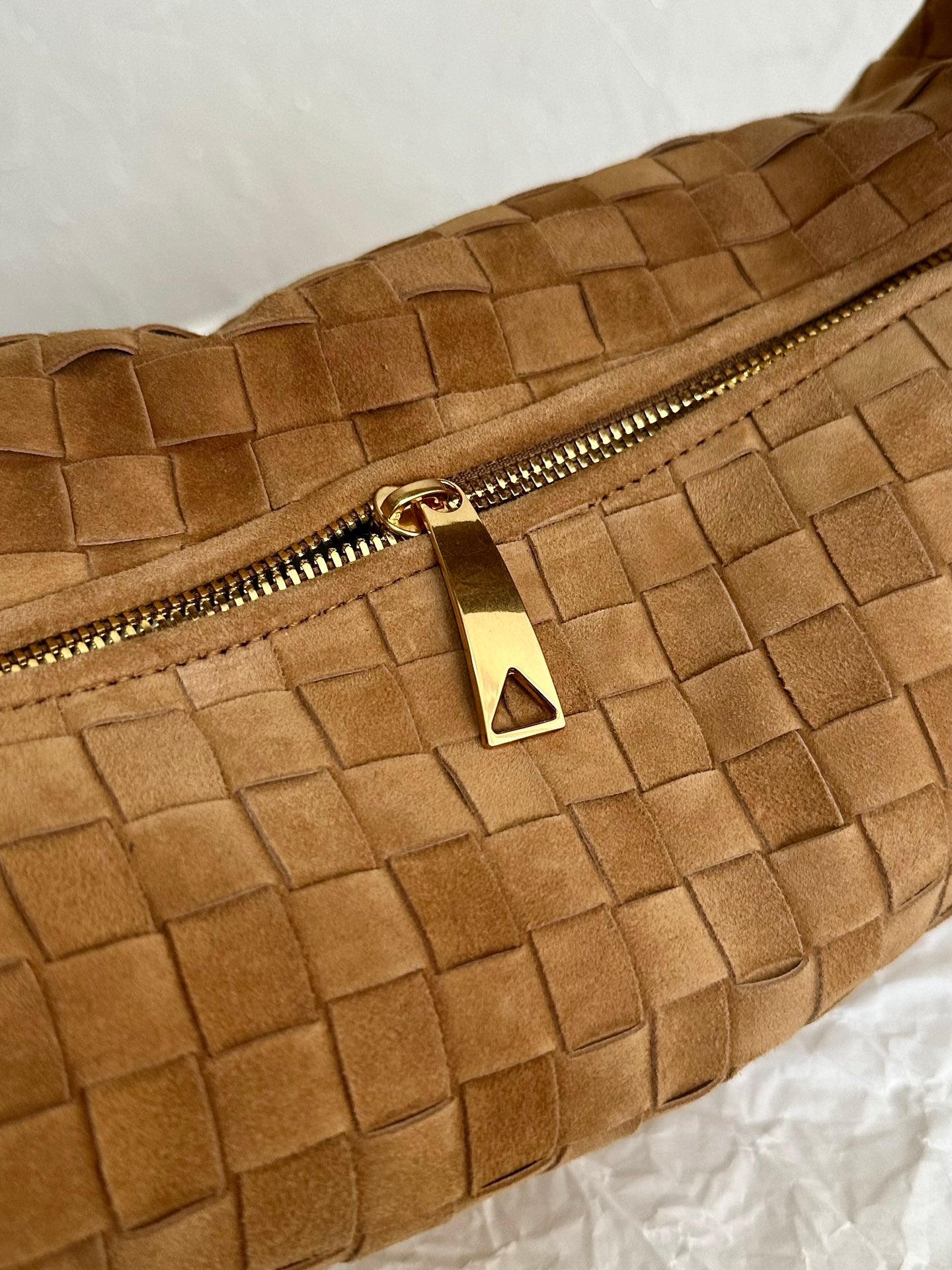 Amelia SMALL JODIE 48CM BROWN SUEDE LEATHER Amelia Amelia