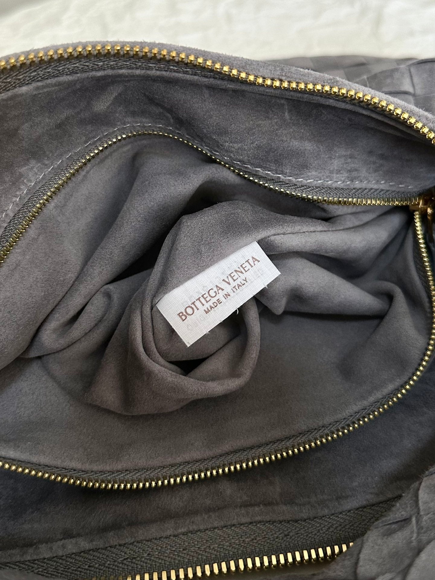 Amelia SMALL JODIE 48CM GREY SUEDE LEATHER Amelia