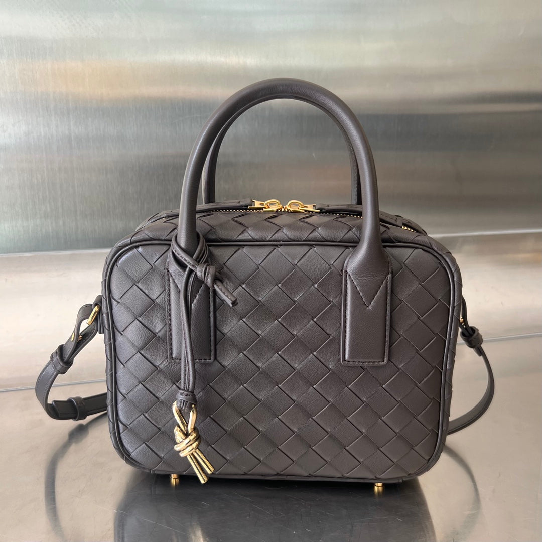 Amelia GETAWAY SMALL 23CM CHOCOLATE LAMBSKIN Amelia Amelia