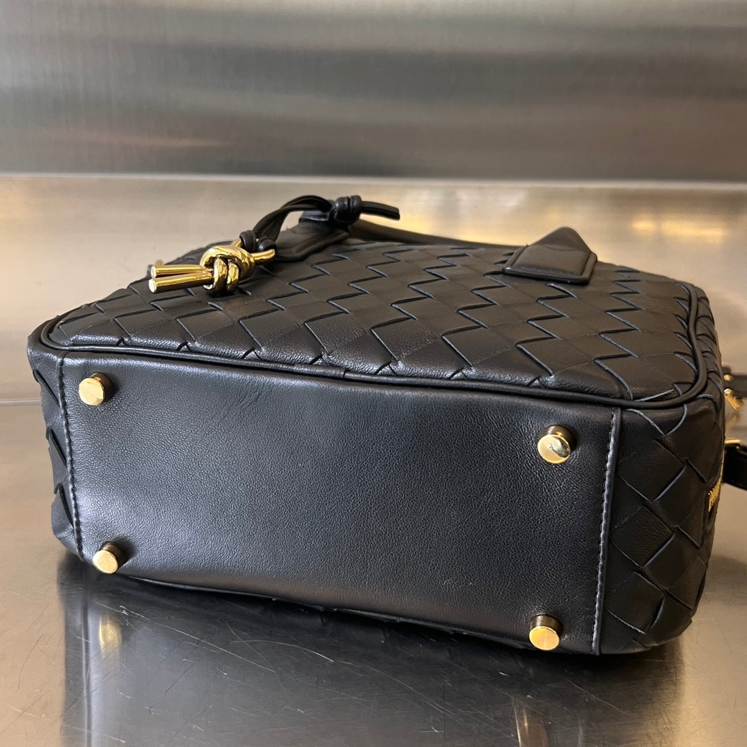 Amelia GETAWAY SMALL 23CM BLACK LAMBSKIN Amelia