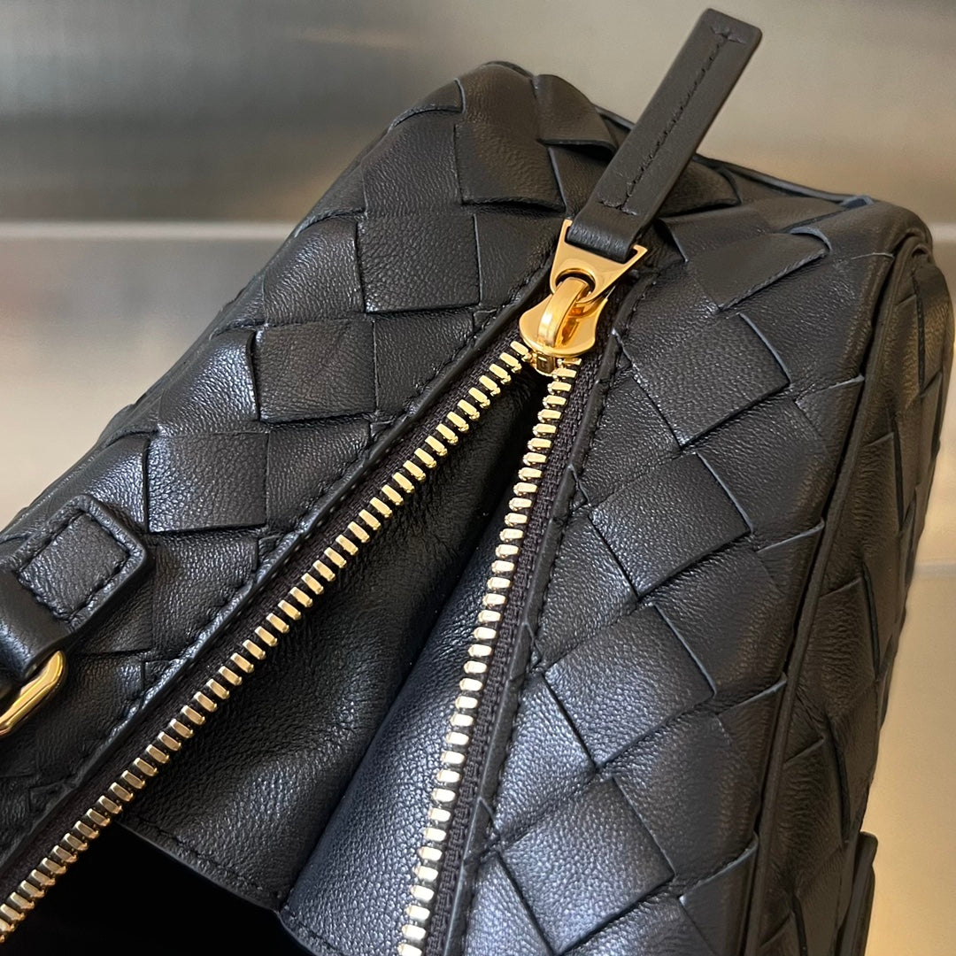 Amelia GETAWAY SMALL 23CM BLACK LAMBSKIN