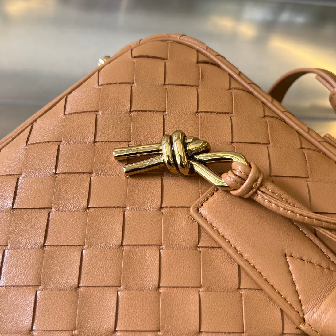 Amelia GETAWAY SMALL 23CM BROWN LAMBSKIN Amelia
