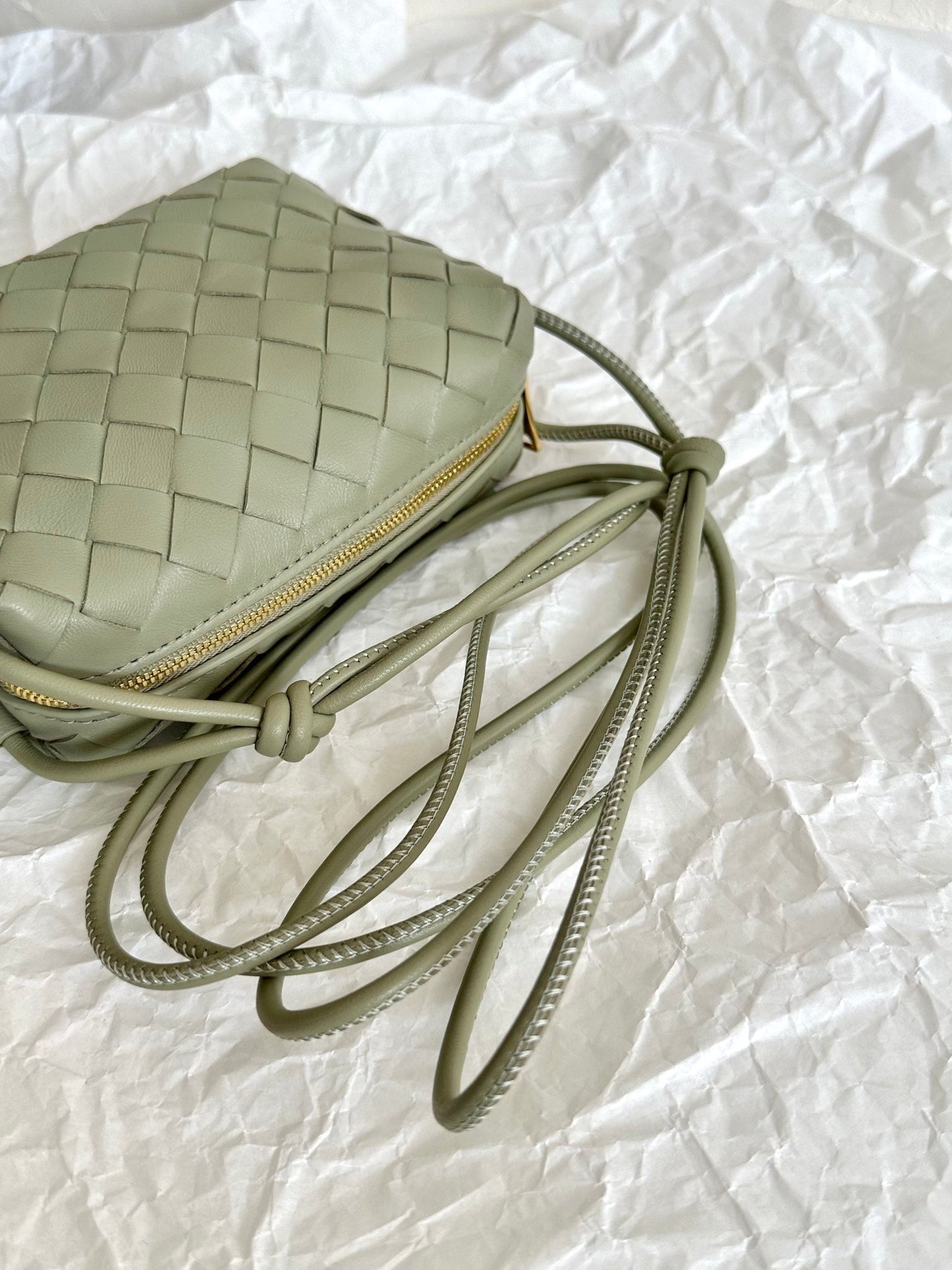 Amelia LOOP MINI 17CM KHAKI CALFSKIN