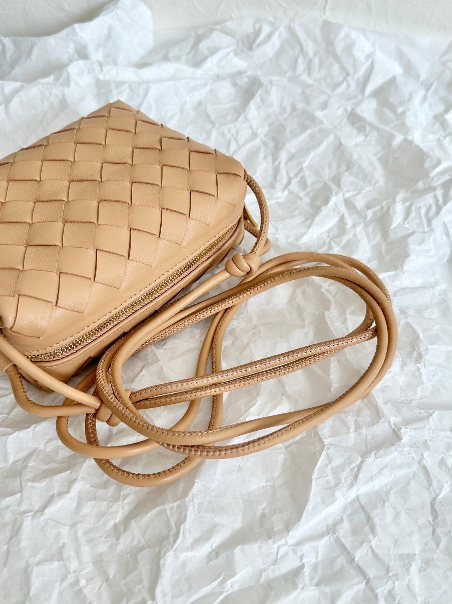 Amelia LOOP MINI 17CM BEIGE CALFSKIN Amelia