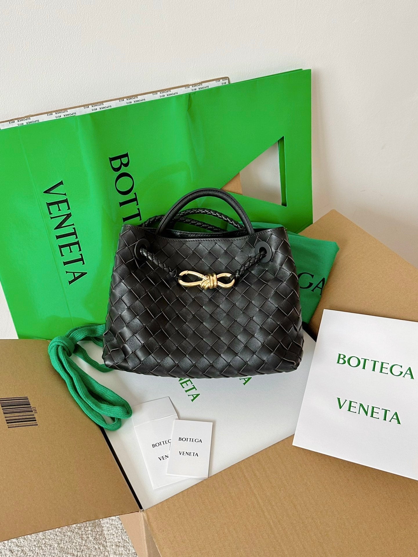 Amelia SMALL ANDIAMO 25CM BLACK LAMBSKIN Amelia