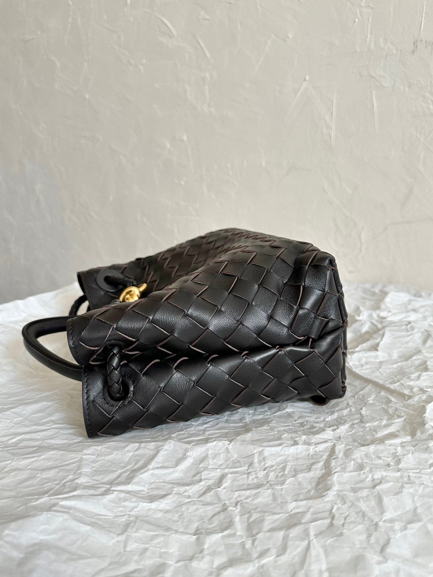 Amelia SMALL ANDIAMO 25CM BLACK LAMBSKIN