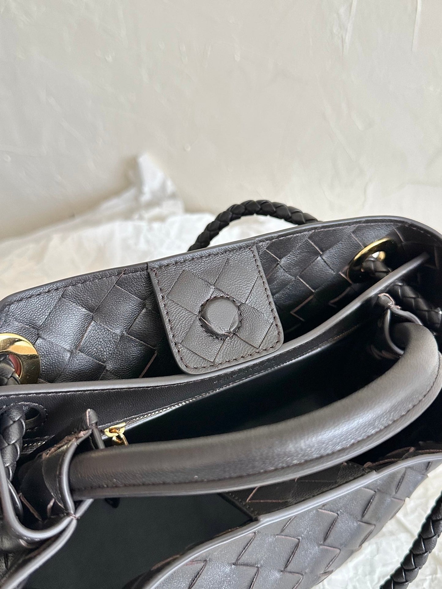 Amelia SMALL ANDIAMO 25CM BLACK LAMBSKIN