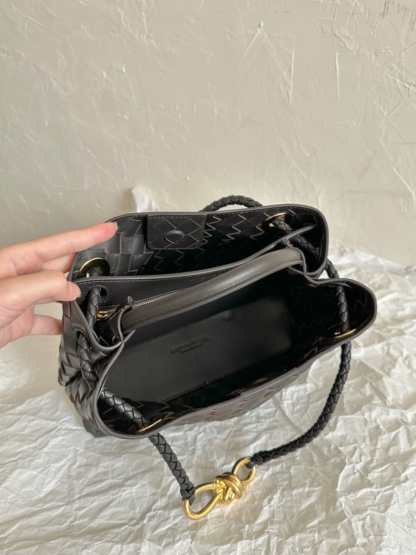Amelia SMALL ANDIAMO 25CM BLACK LAMBSKIN Amelia Amelia