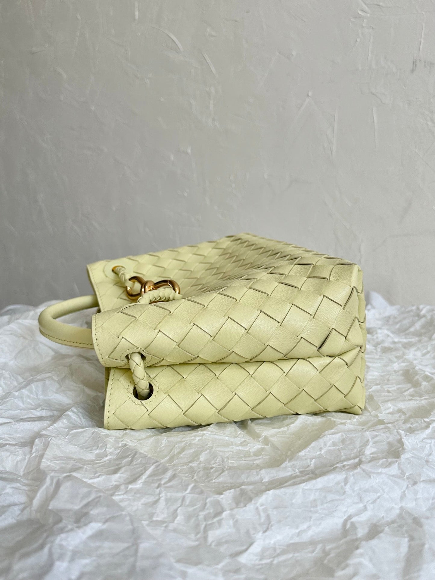 Amelia SMALL ANDIAMO 25CM LIGHT YELLOW LAMBSKIN Amelia Amelia