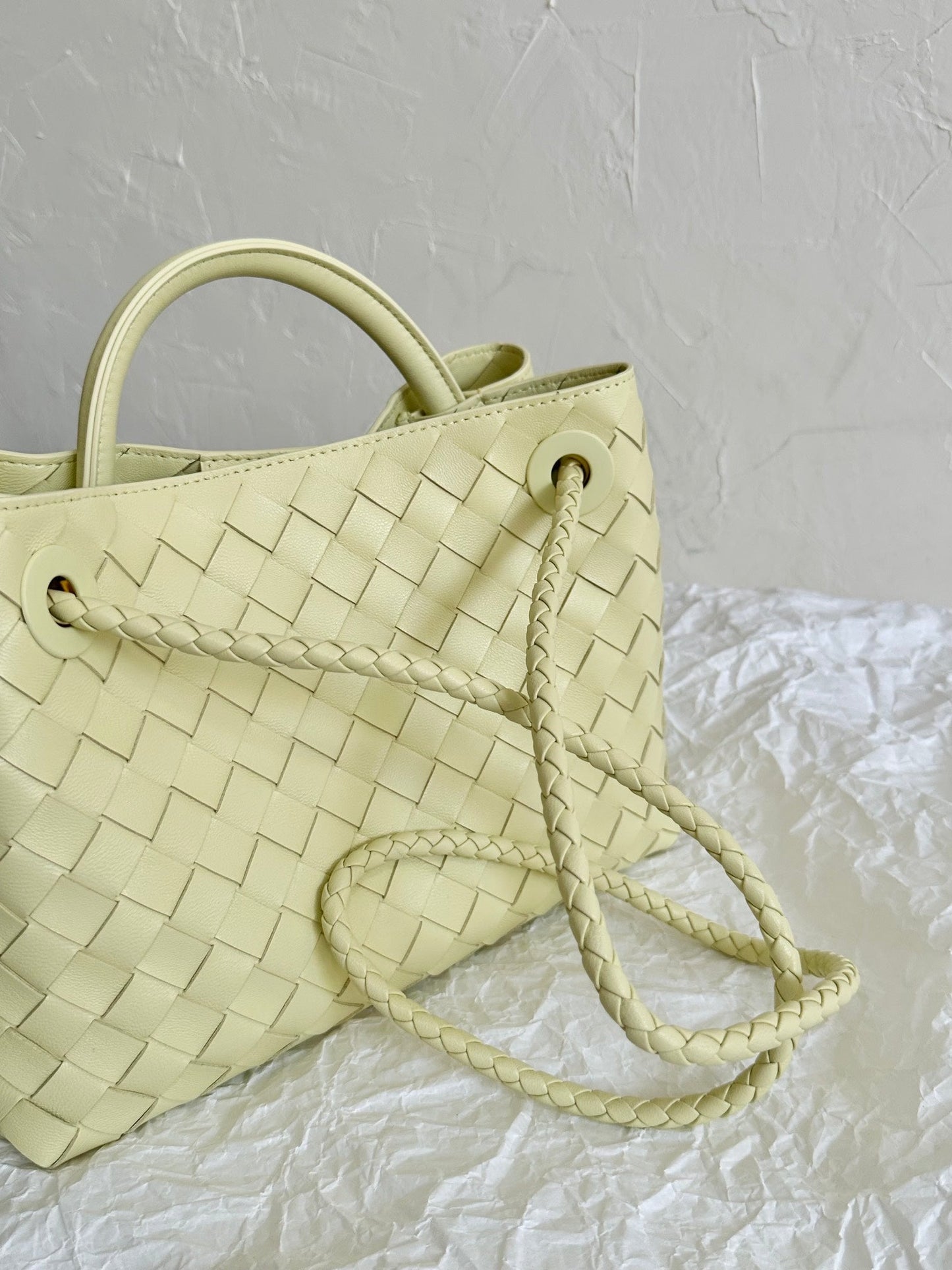 Amelia SMALL ANDIAMO 25CM LIGHT YELLOW LAMBSKIN Amelia Amelia