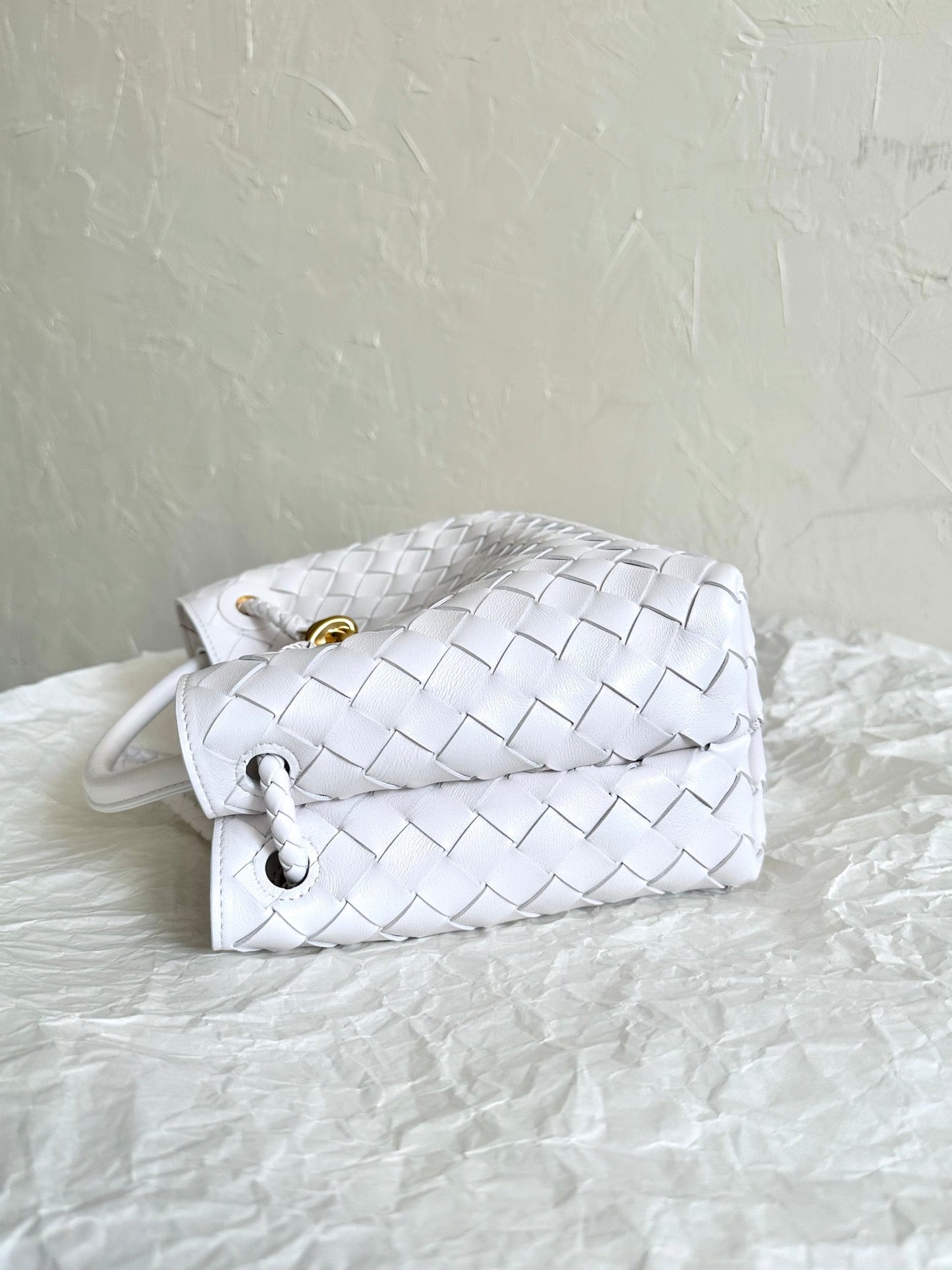 Amelia SMALL ANDIAMO 25CM WHITE LAMBSKIN Amelia Amelia