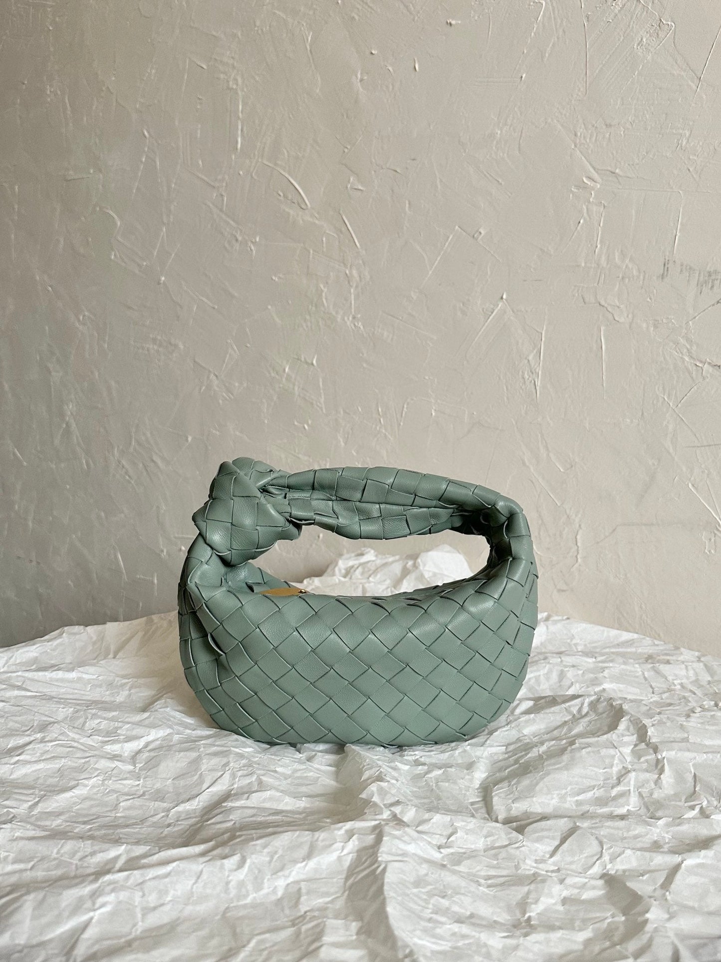 Amelia MINI JODIE 28CM GREY LAMBSKIN LEATHER Amelia Amelia