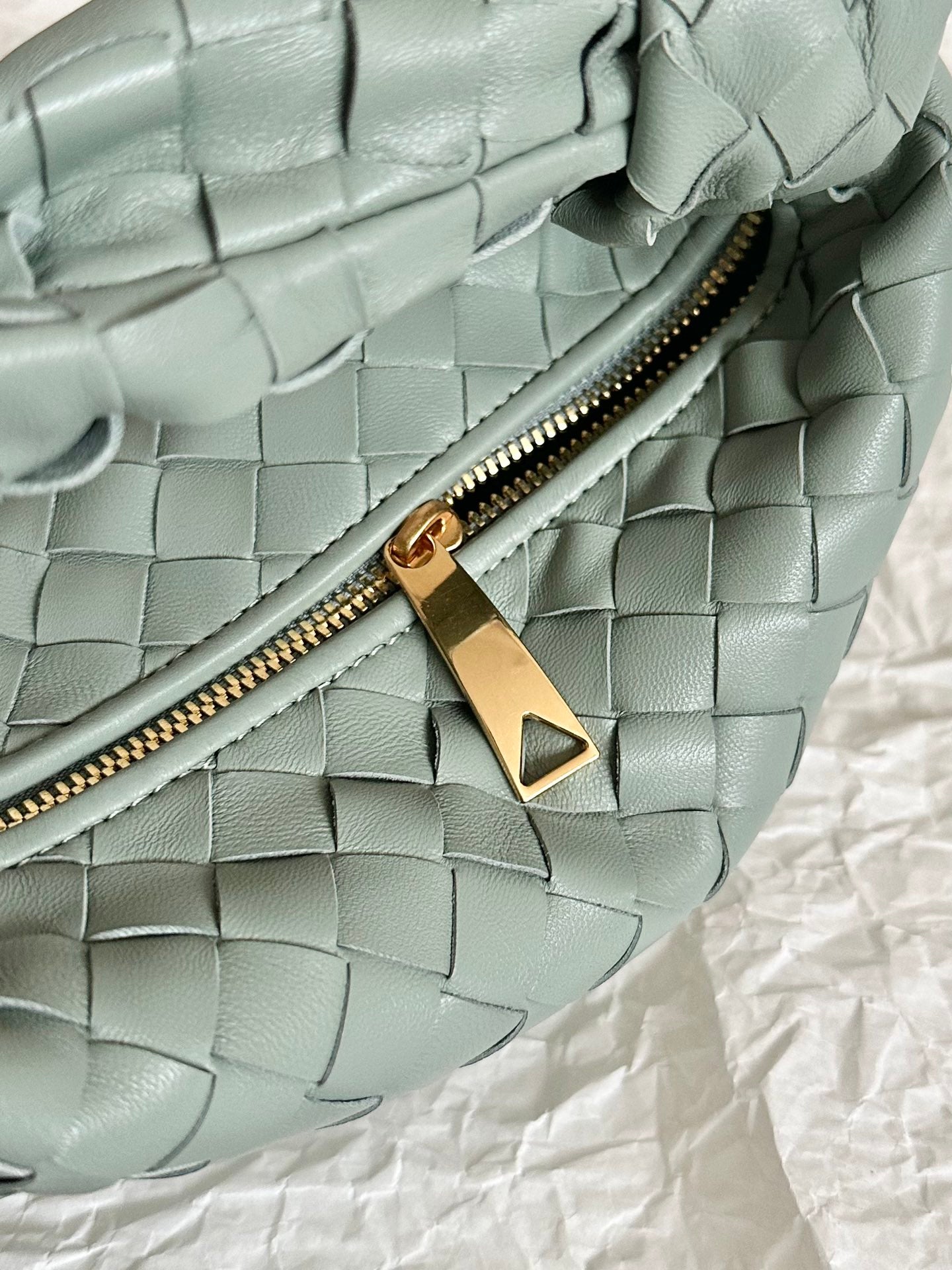 Amelia MINI JODIE 28CM GREY LAMBSKIN LEATHER