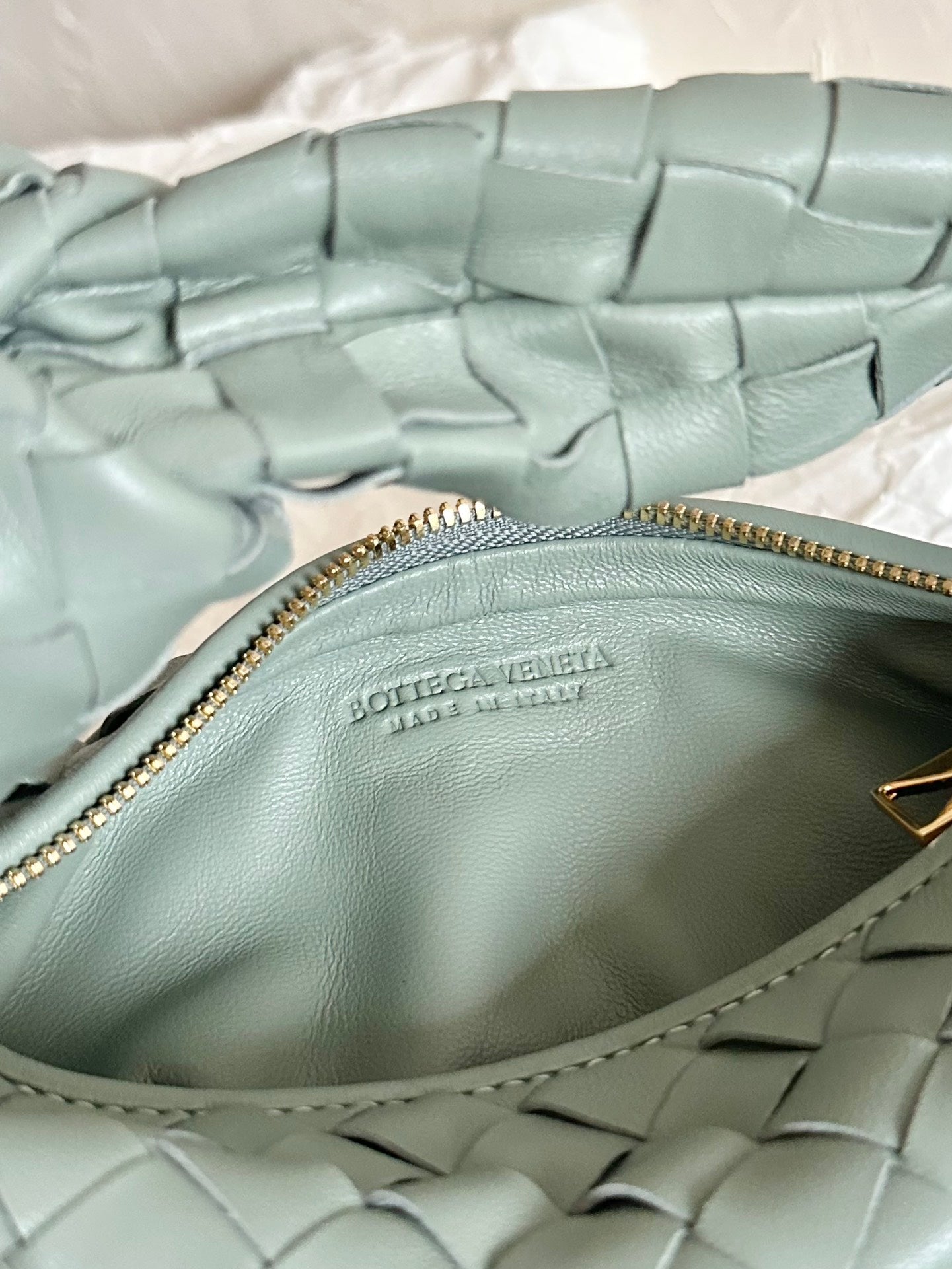 Amelia MINI JODIE 28CM GREY LAMBSKIN LEATHER