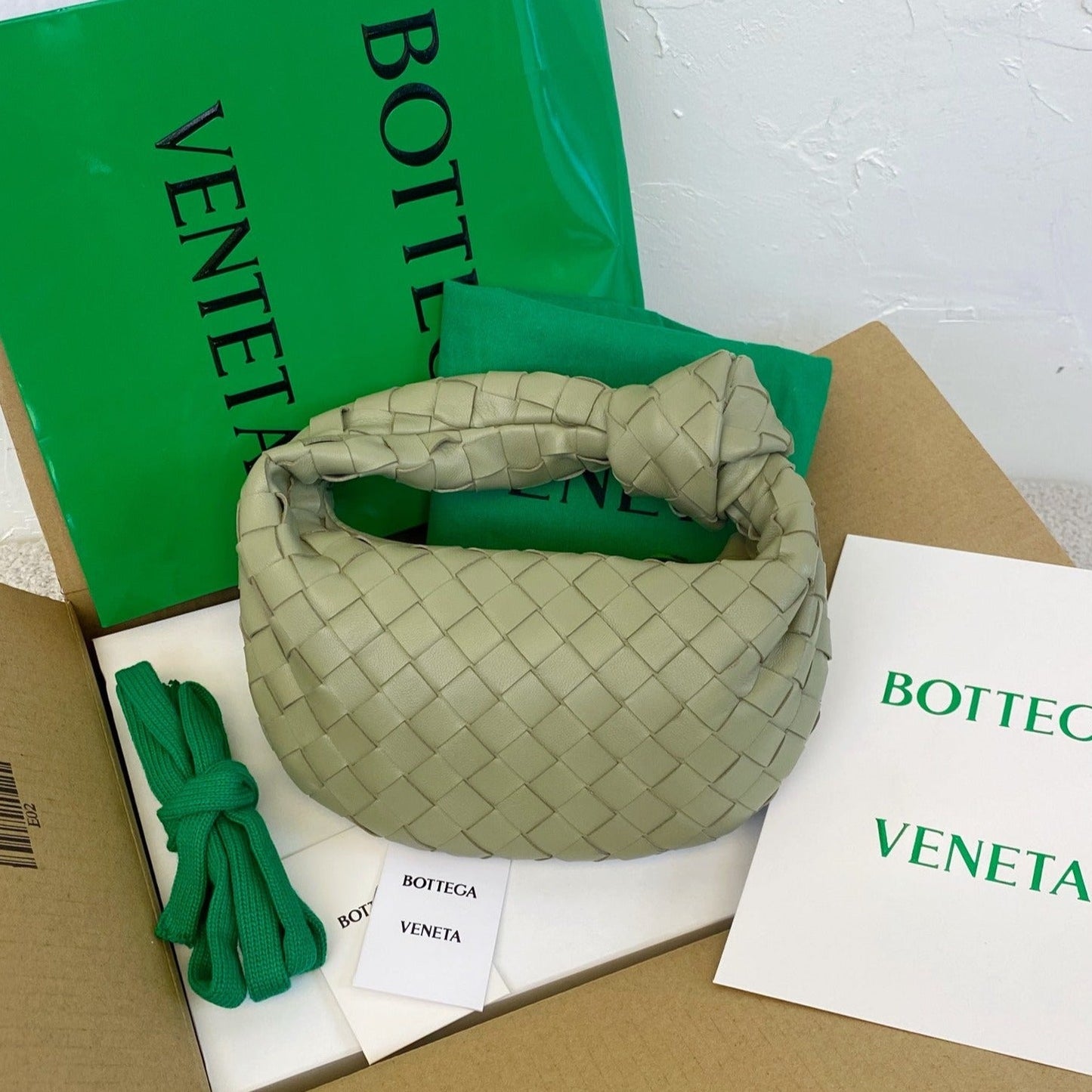 Amelia MINI JODIE 28CM GREEN LAMBSKIN LEATHER Amelia
