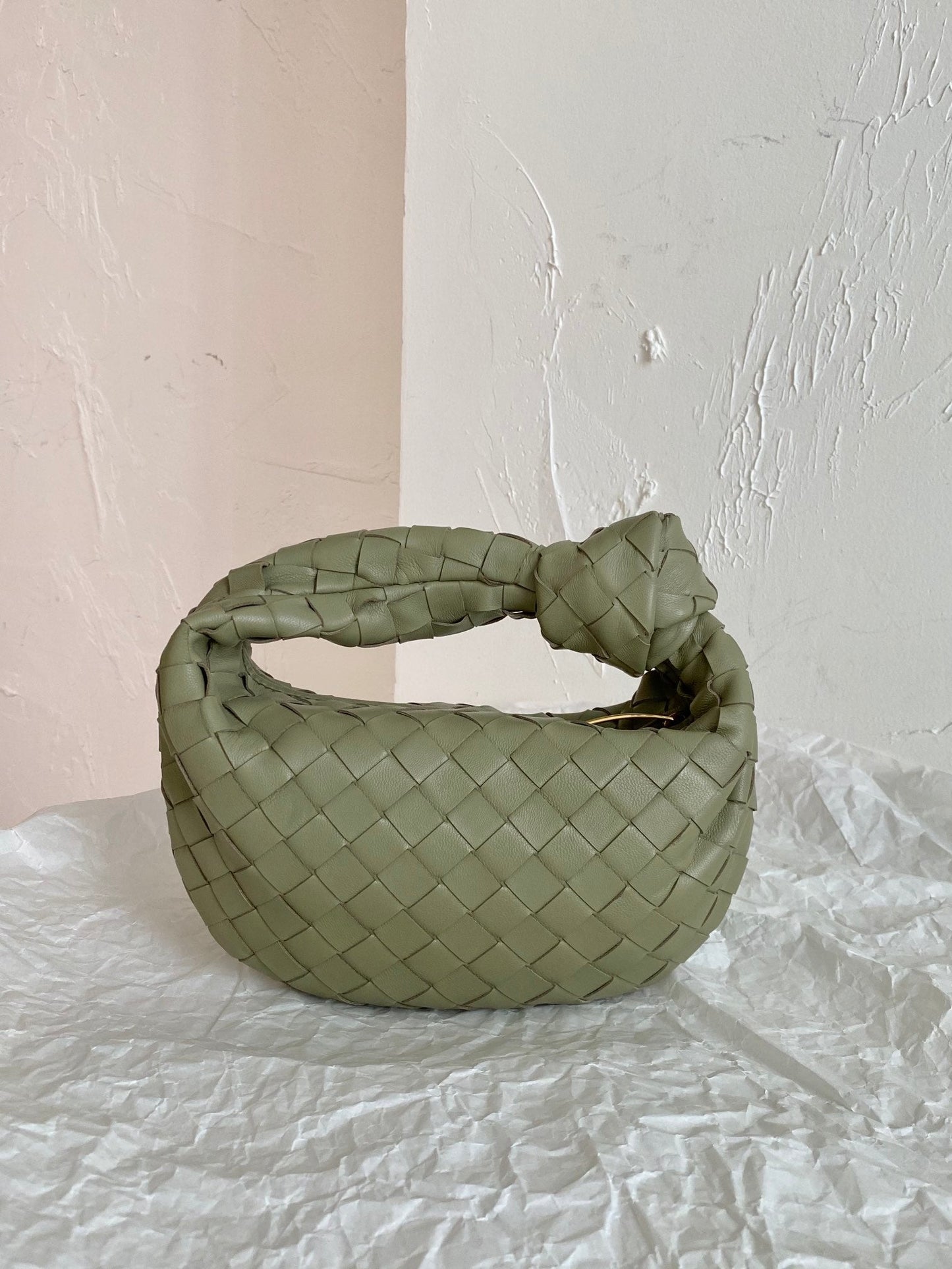 Amelia MINI JODIE 28CM GREEN LAMBSKIN LEATHER