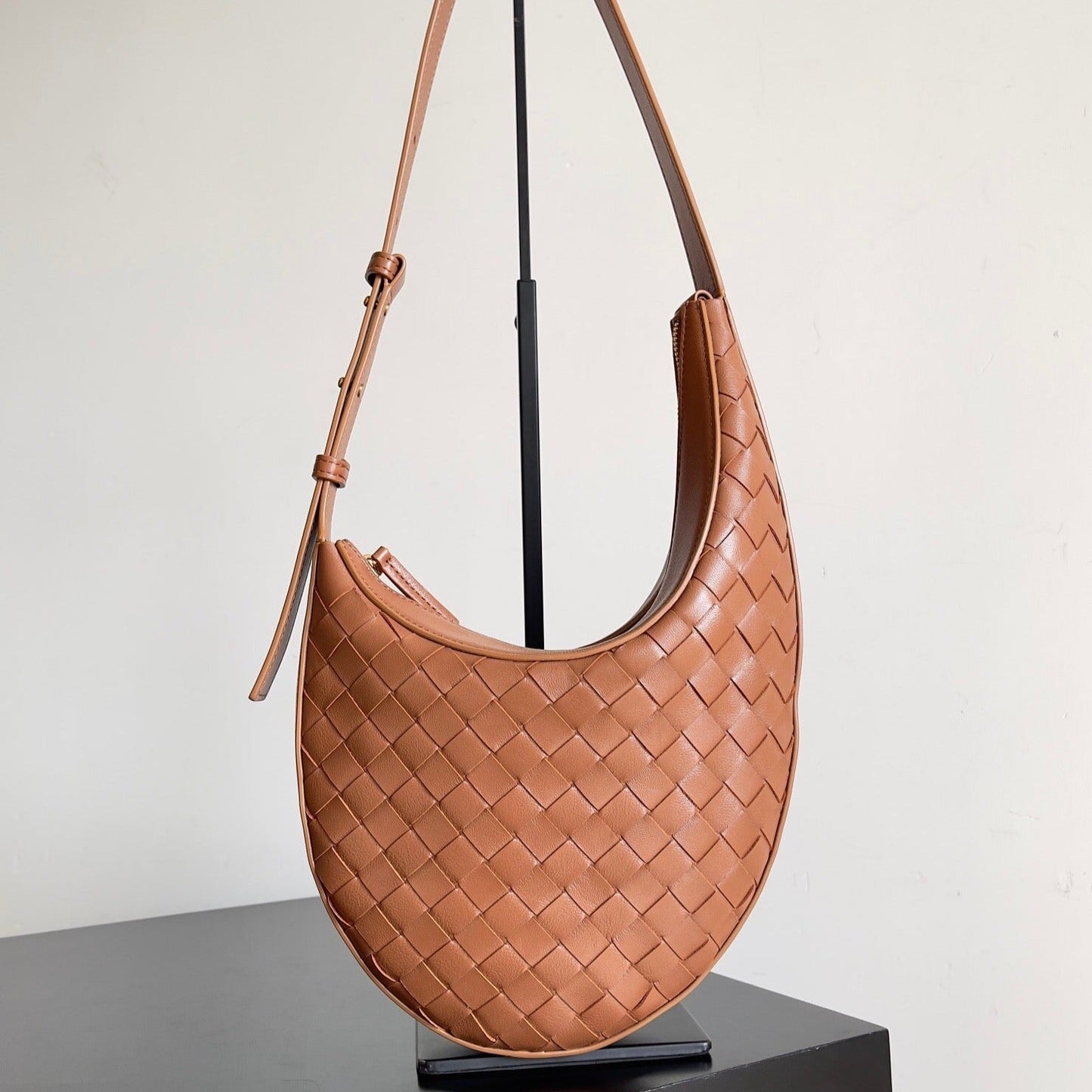Amelia SMALL DROP 32CM BROWN LAMBSKIN Amelia