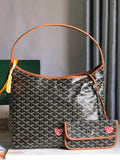 HOBO BOHEME 42CM BLACK AND TAN CANVAS Amelia Amelia