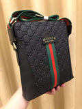 GG CROSSBODY BLACK RED LEATHER Amelia