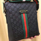 GG CROSSBODY BLACK RED LEATHER Amelia