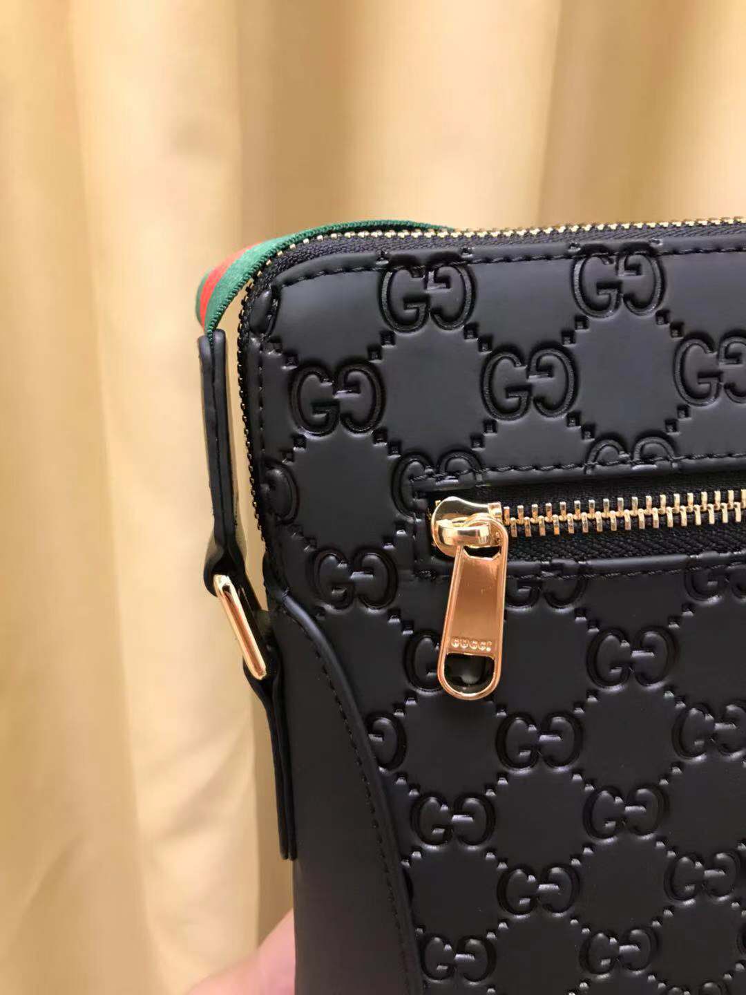 GG CROSSBODY BLACK RED LEATHER Amelia Amelia