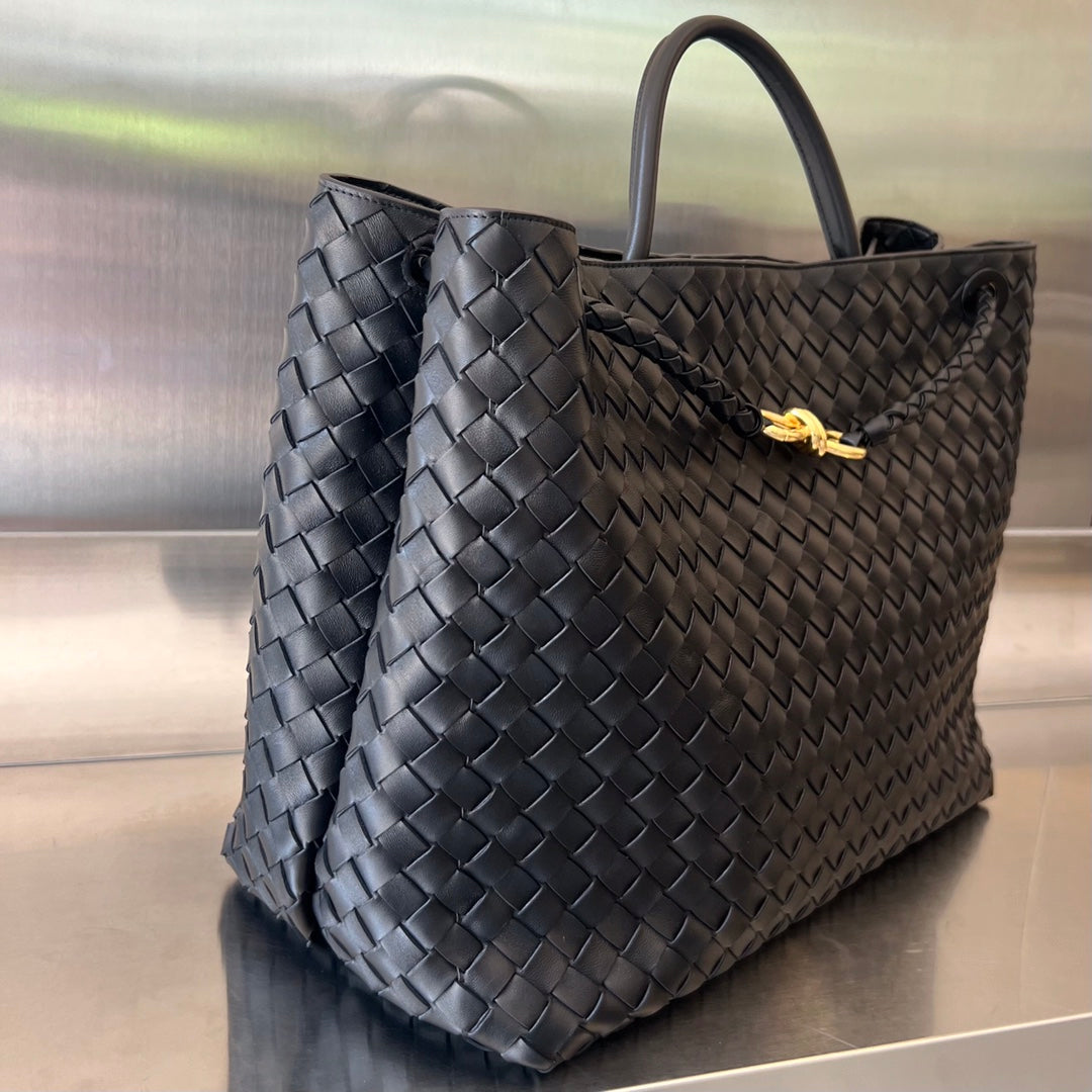 Amelia LARGE ANDIAMO 45CM BLACK LAMBSKIN Amelia