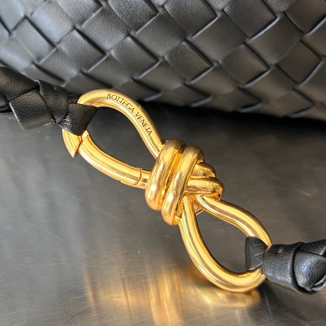 Amelia LARGE ANDIAMO 45CM BLACK LAMBSKIN Amelia