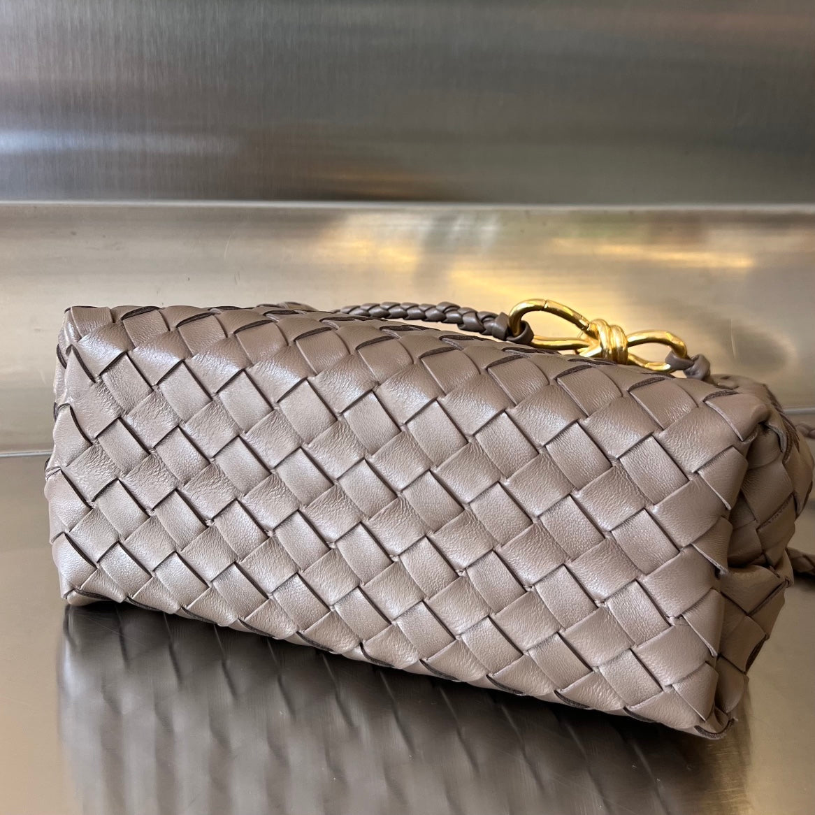 Amelia SMALL ANDIAMO 25CM CHOCOLATE LAMBSKIN