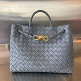 Amelia MEDIUM ANDIAMO 32CM DARK GREY LAMBSKIN Amelia Amelia