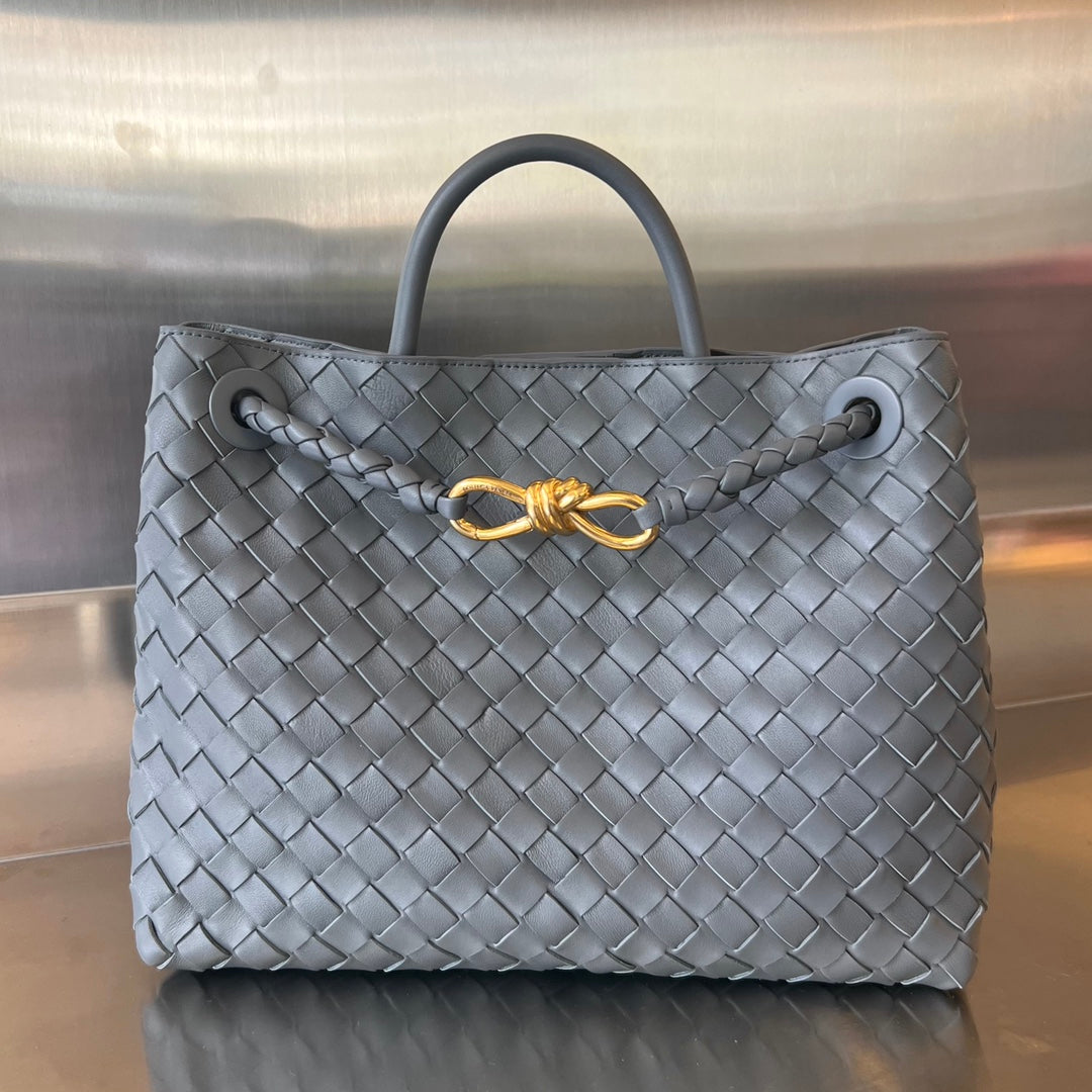 Amelia MEDIUM ANDIAMO 32CM DARK GREY LAMBSKIN