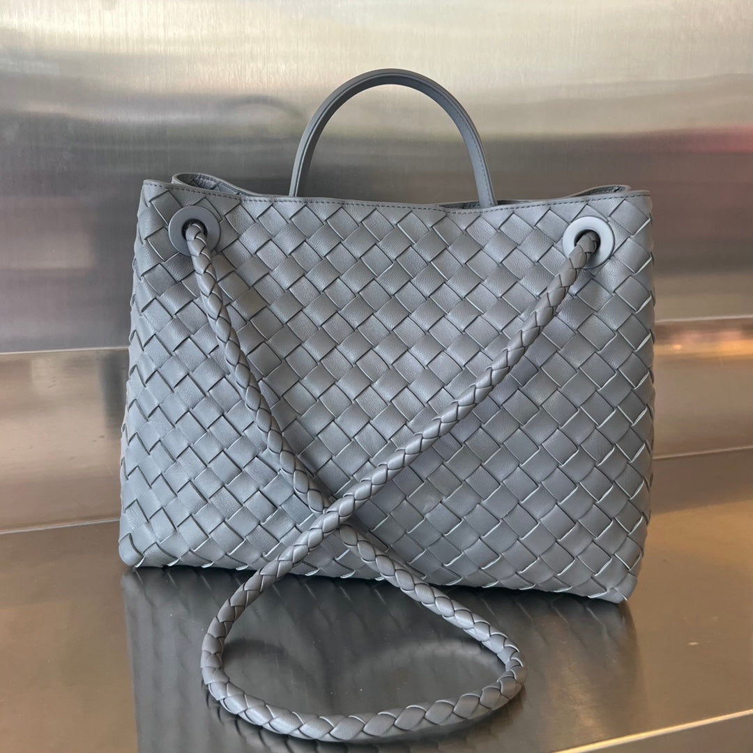 Amelia MEDIUM ANDIAMO 32CM DARK GREY LAMBSKIN Amelia Amelia