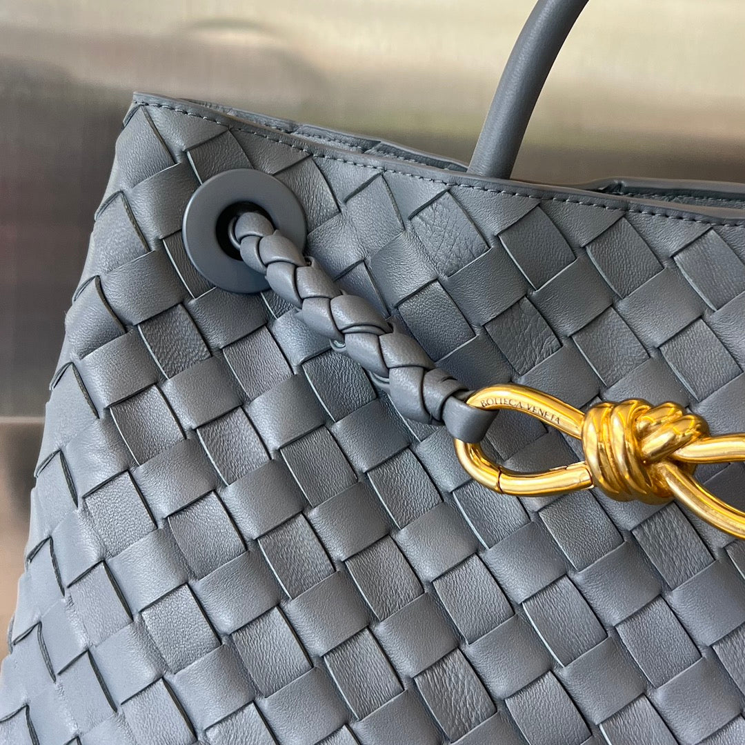Amelia MEDIUM ANDIAMO 32CM DARK GREY LAMBSKIN Amelia
