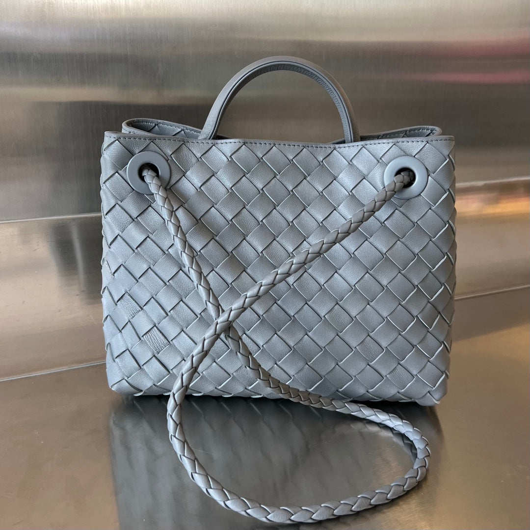 Amelia SMALL ANDIAMO 25CM DARK GREY LAMBSKIN Amelia Amelia
