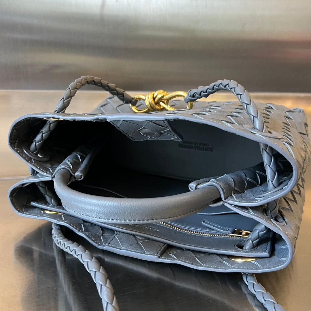 Amelia SMALL ANDIAMO 25CM DARK GREY LAMBSKIN Amelia