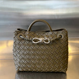 Amelia SMALL ANDIAMO 25CM DARK OLIVE LAMBSKIN Amelia Amelia