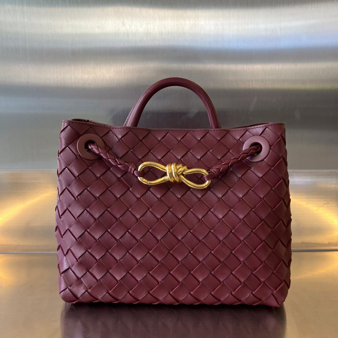 Amelia SMALL ANDIAMO 25CM DARK RED LAMBSKIN