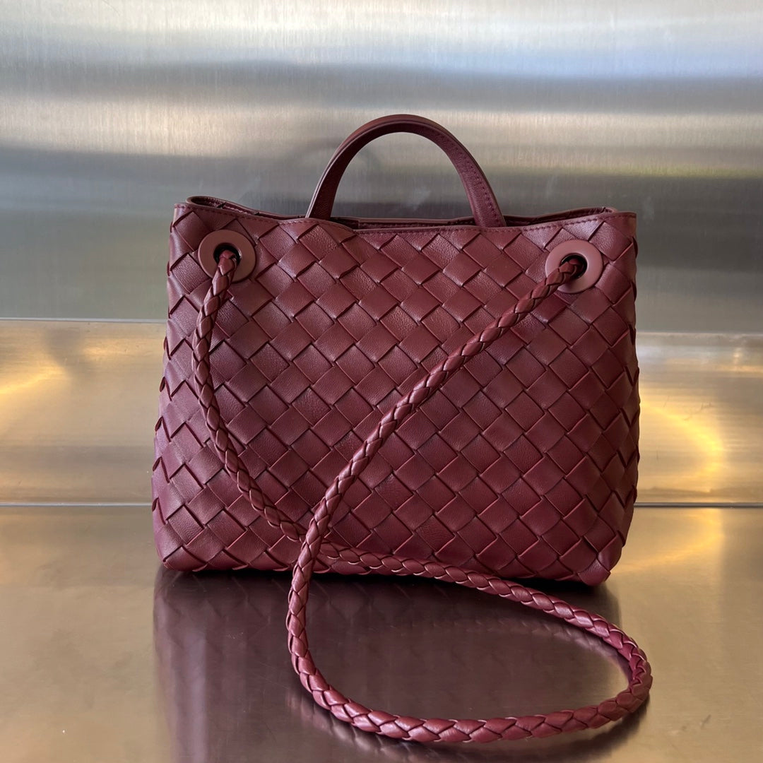 Amelia SMALL ANDIAMO 25CM DARK RED LAMBSKIN Amelia