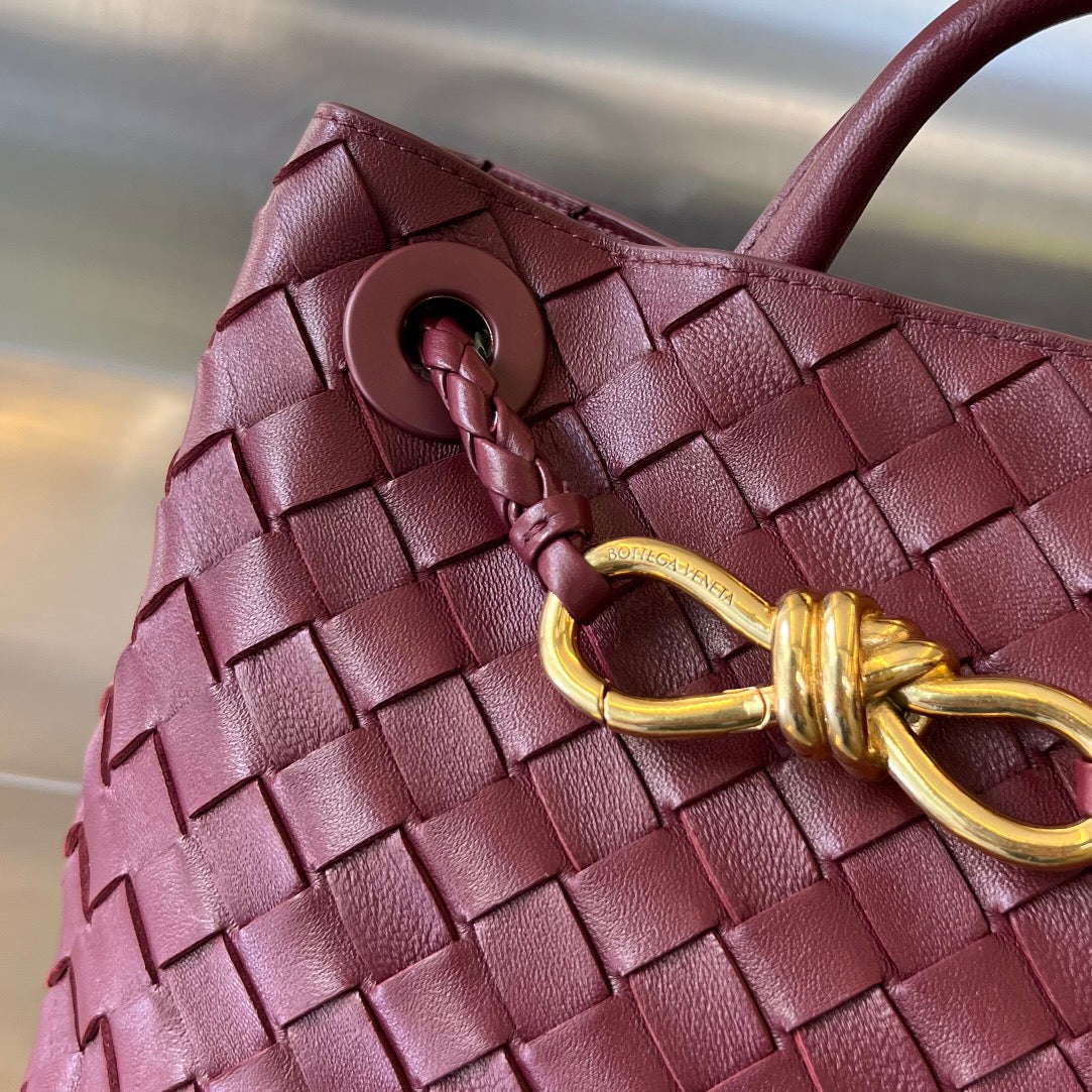 Amelia SMALL ANDIAMO 25CM DARK RED LAMBSKIN Amelia Amelia