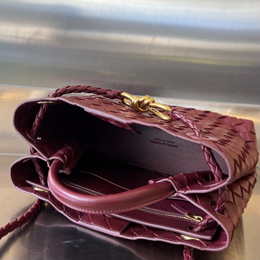 Amelia SMALL ANDIAMO 25CM DARK RED LAMBSKIN Amelia