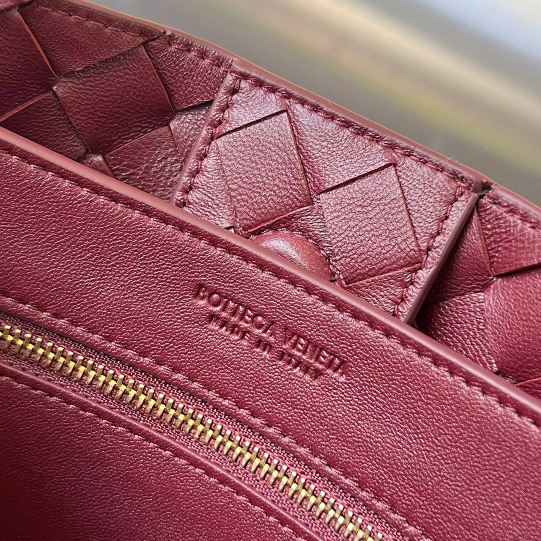 Amelia SMALL ANDIAMO 25CM DARK RED LAMBSKIN