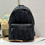 RIDER BACKPACK BLACK OBLIQUE JACQUARD Amelia