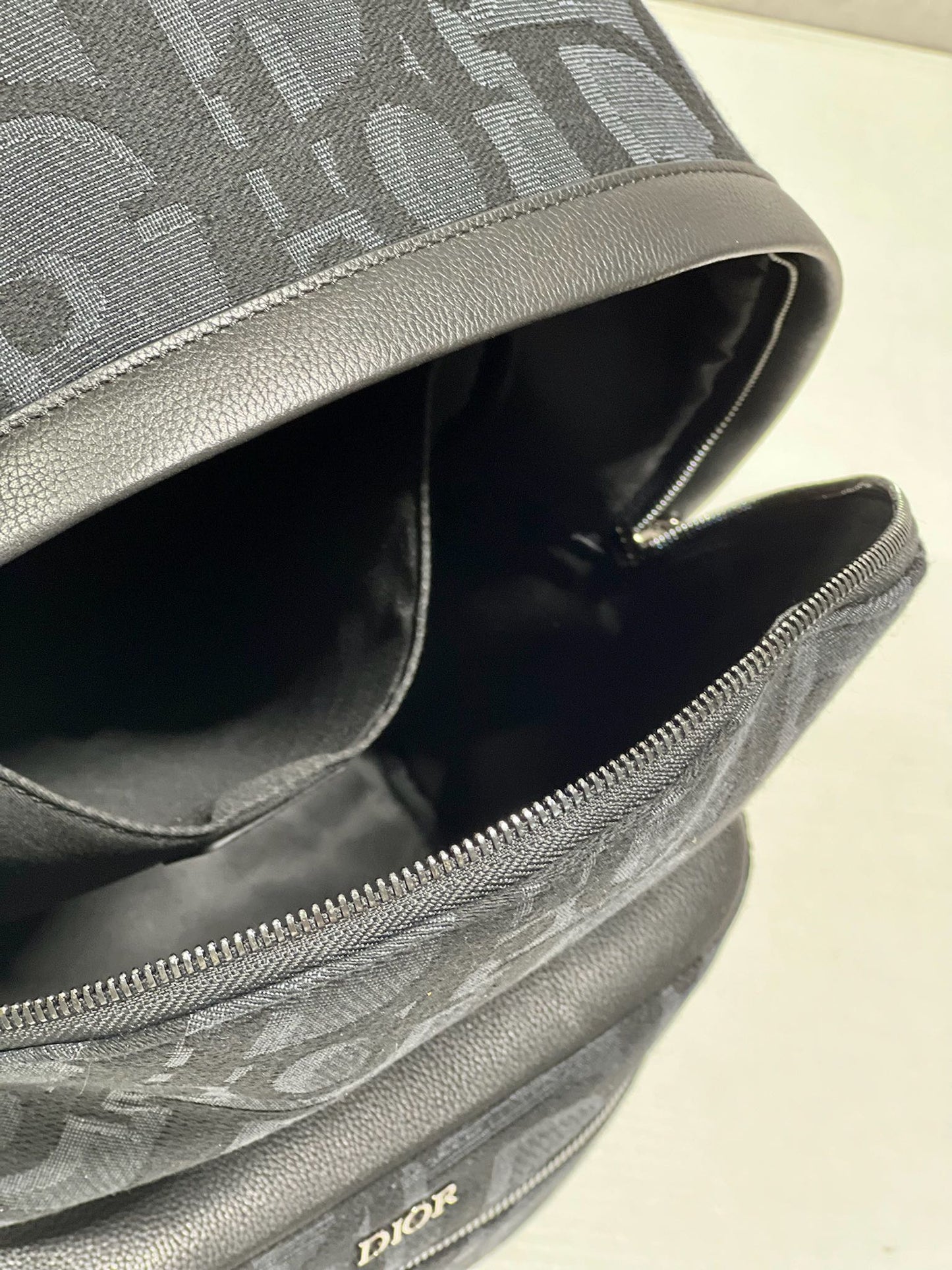RIDER BACKPACK BLACK OBLIQUE JACQUARD Amelia