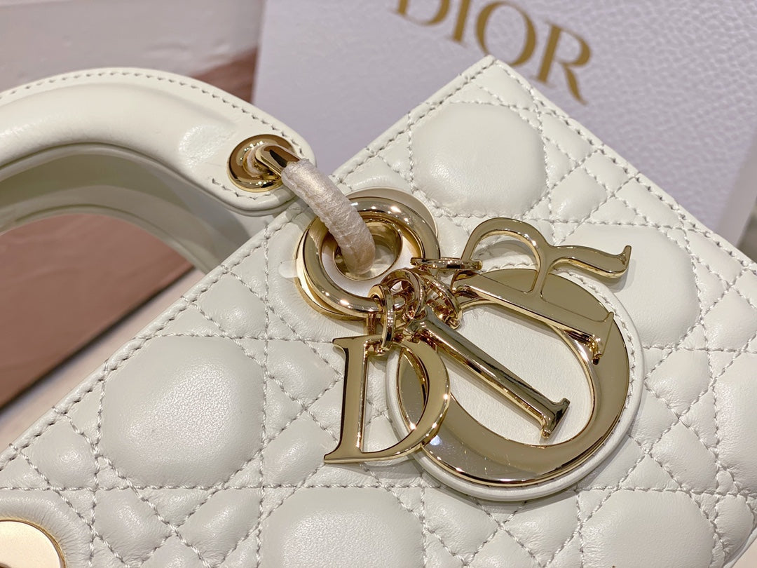 MICRO LADY D-JOY 16.5 WHITE LAMBSKIN Amelia